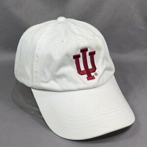 Signatures Indiana Hoosiers NCAA Strapback Hat White Football College Dad Mens